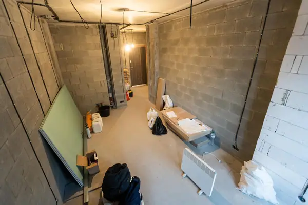 Vivienda durante la fase de obra